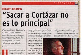 "Sacar a Cortázar no es lo principal" [entrevistas]