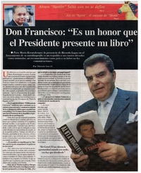 Don Francisco: "Es un honor que el Presidente presente mi libro" (entrevista)