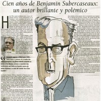 Cien años de Benjamín Subercaseaux: un autor brillante y polémico