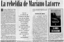 La rebeldía de Mariano Latorre