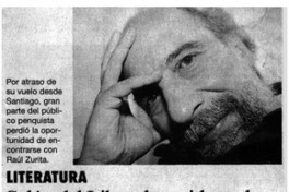 Salón del libro: la accidentada visita del poeta Raúl Zurita [entrevistas]