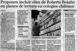 Proponen incluir obra de Roberto Bolaño en planes de lectura en colegios chilenos