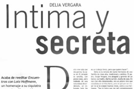 Intima y secreta [entrevistas]