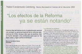"Los efectos de la Reforma ya se están notando"