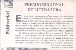 Premio Regional de Literatura.