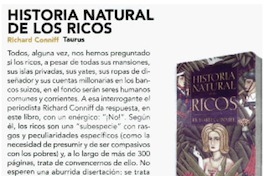 Historia natural de los ricos.
