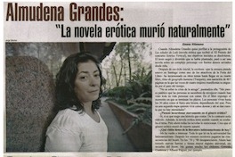 Almudena Grandes: "la novela erótica murió naturalmente" [entrevistas]