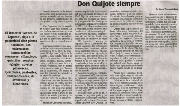 Don Quijote siempre