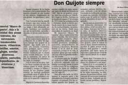 Don Quijote siempre
