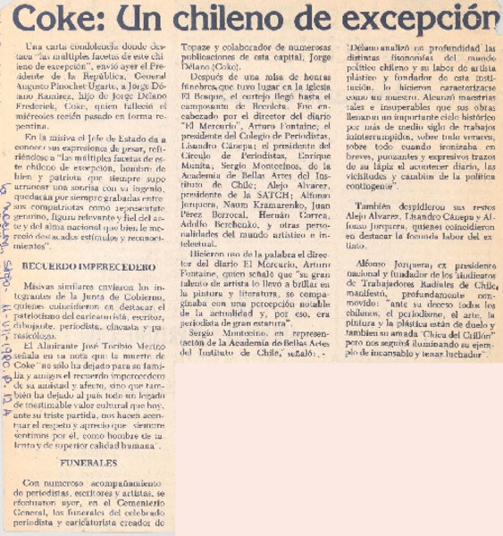Coke : Un chileno de excepción