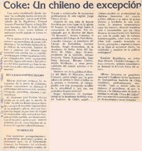 Coke : Un chileno de excepción