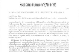 Manual de bibliografía de la liteatura española