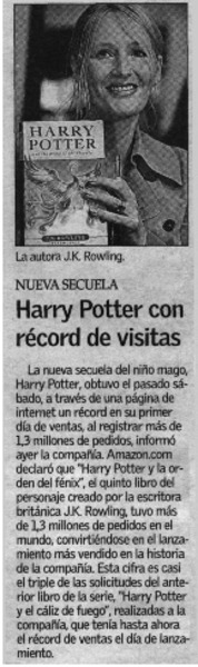Harry Potter con récord de visitas.