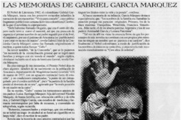 Las memorias de Gabriel García Márquez