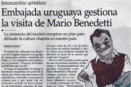 Embajada uruguaya gestiona la visita de Mario Benedetti