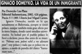 Ignacio Domeyko. La vida de un inmigrante