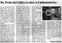 9a. Feria del libro se abre a latinoamérica