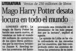 Mago Harry Potter desata locura en todo el mundo.
