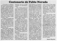 Centenario de Neruda