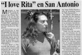 "I love Rita" en San Antonio.