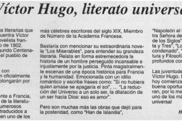 Víctor Hugo, literato universal