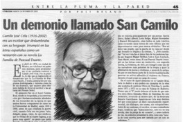Un demonio llamado San Camilo
