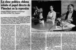 La clase política chilena señala el papel directo de Pinochet en la represión
