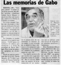 Las memorias de Gabo