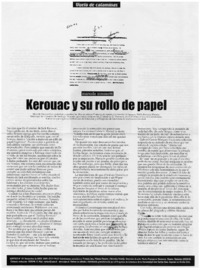 Kerouac y su rollo de papel