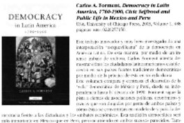 Democracy in Latin América, 1760-1900
