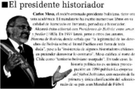 El presidente historiador