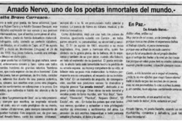 Amado Nervo, uno de los poetas inmortales del mundo