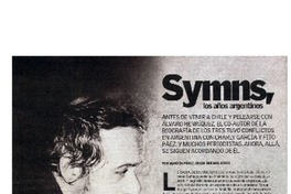 Symns, los años argentinos