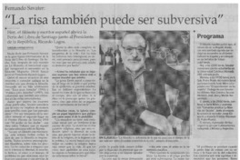 "La risa también puede ser subversiva"