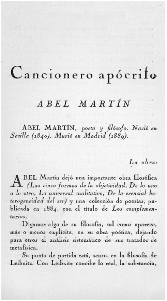 Cancionero apócrifo Abel Martín