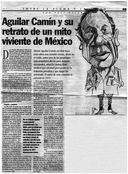Aguilar Camín y su retrato de un mito viviente de México