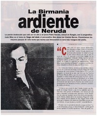 La Birmania ardiente de Neruda