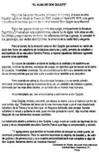 "El Alma de Don Quijote".