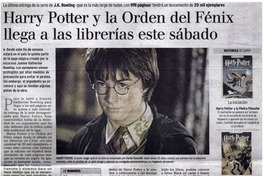 Harry Potter y la orden del Fénix llega a las librerías este sábado.