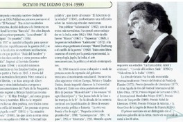 Octavio Paz Lozano (1914-1998).