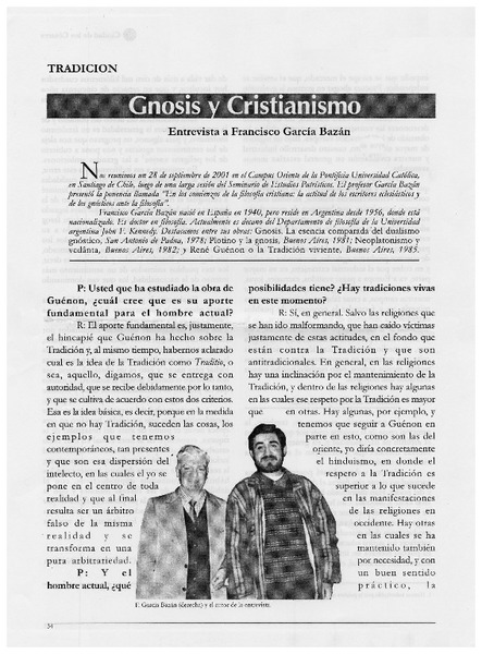 Gnosis y cristianismo