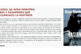 Pasiones, de Rosa Montero: amores y desamores que han cambiado la historia.