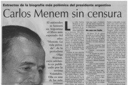 Carlos Menem sin censura.