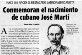 Conmemoran el nacimiento de cubano José Martí.