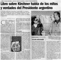 Libro sobre Kirchner habla de los mitos y verdades del Presidente argentino