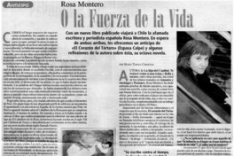 Rosa Montero o la fuerza de la vida