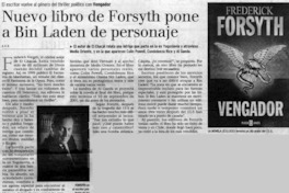Nuevo libro de Forsyth pone a Bin Laden de personaje