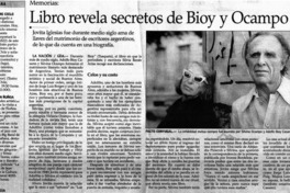 Libro revela secretos de Bioy y Ocampo.