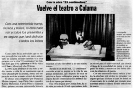 Vuelve el teatro a Calama