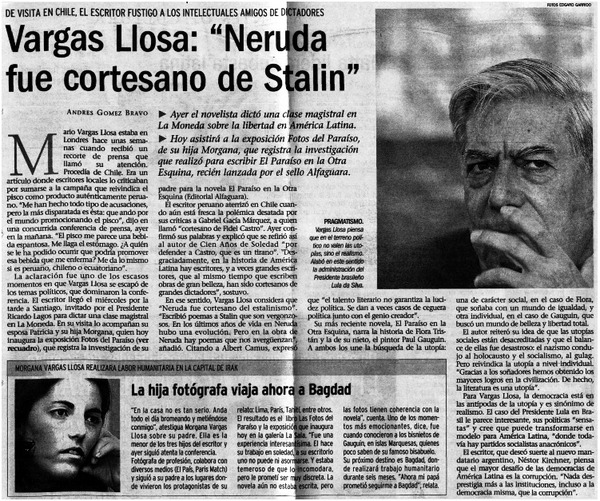 La biblioteca de Mario Vargas Llosa tiene sus libros, salvo los piratas.